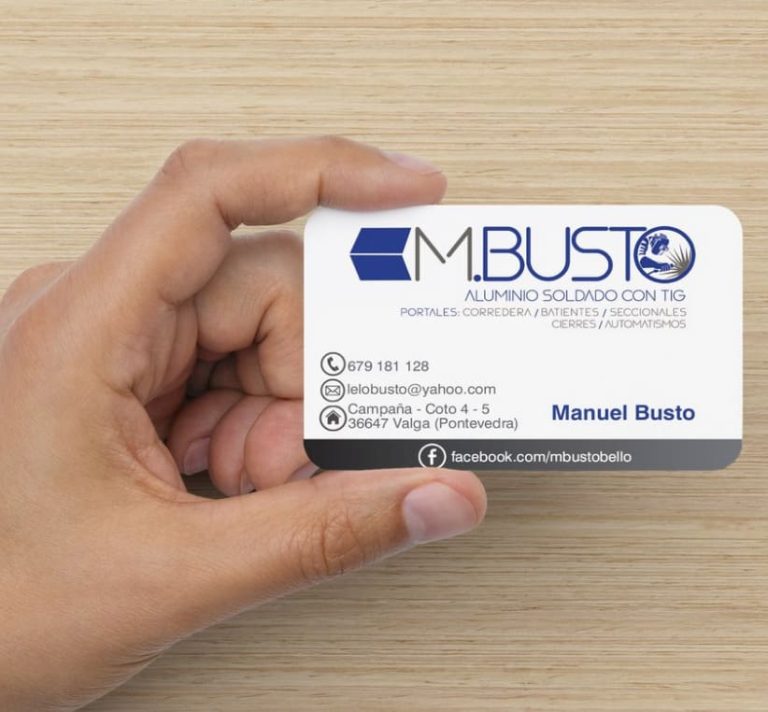 Tarjeta M. Busto